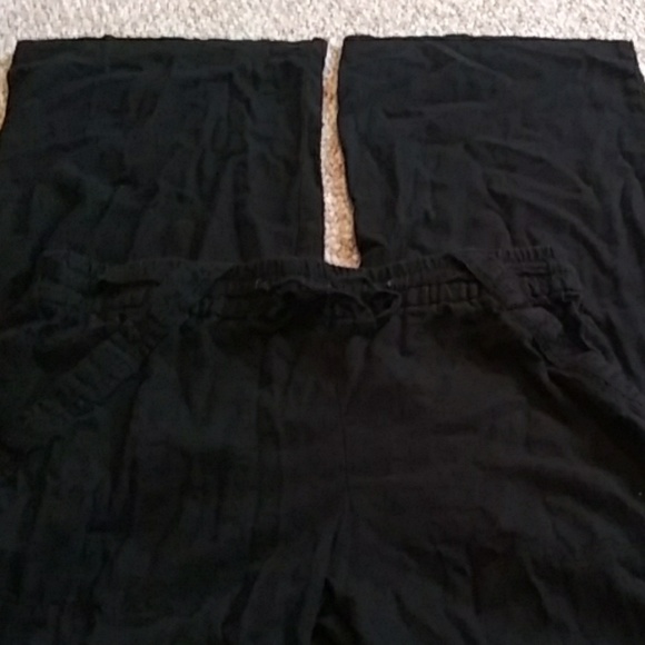 Black linen pant - Picture 1 of 1